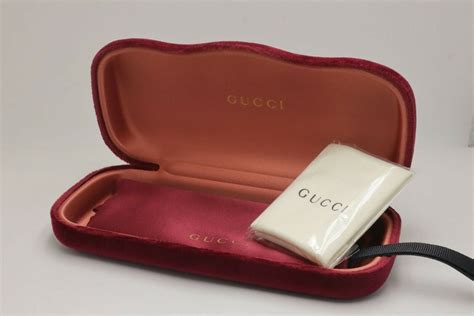 gucci sunglass case ebay|velvet Gucci glasses case.